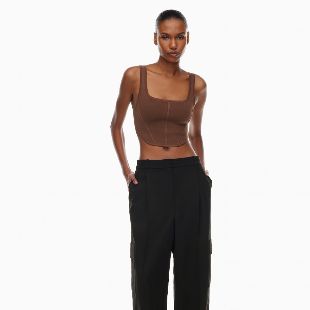 Aritzia Babaton Sculpt Knit Bustier Tank